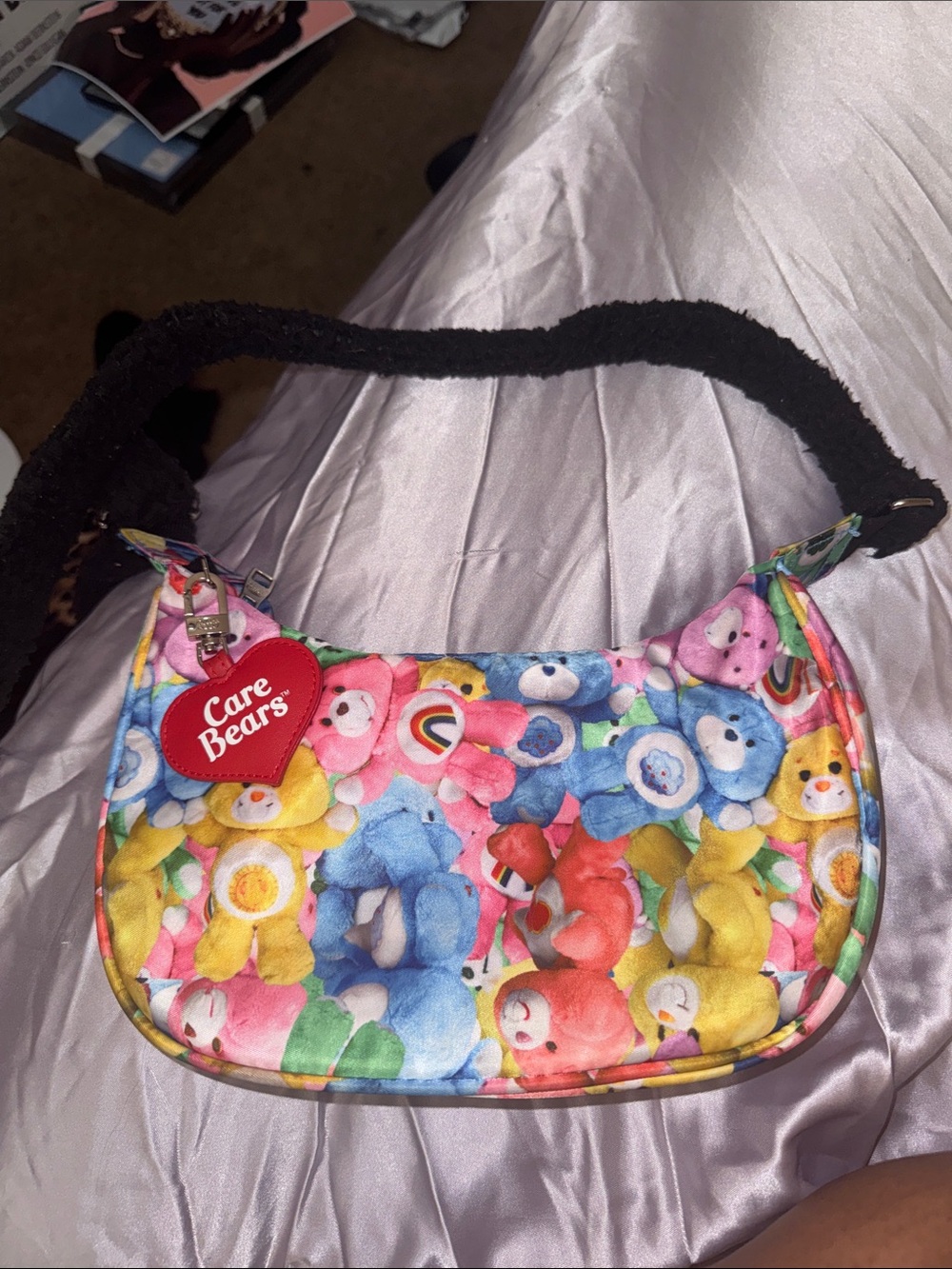 Care Bears Rainbow Print  Shoulder Bag - Pink, Blue, Yellow, Red, Green